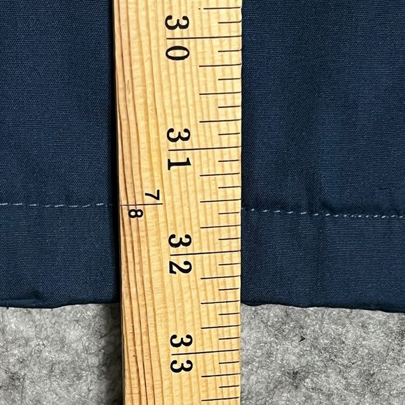 VTG Woolrich Chore Coat Mens L Blue Down Tartan Plaid Flannel Lined Barn Jacket - Picture 6 of 17